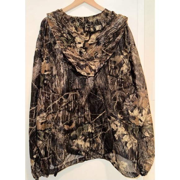 Ozark Trail Camouflage Mesh Jacket Men Size XL/XXL 1/4 Zip Hooded Pullover - Picture 2 of 8